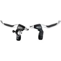 Tektro cl530/cl535 remgrepenset met bel 4-vinger zwart-zilver op kaart