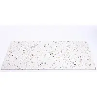 Saniclass Tops Topblad - 100x1.8x46cm - 1 afvoer - zonder kraangaten - Terrazzo