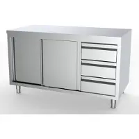 CombiSteel 700 WERKTAFEL SCHUIFDEUREN LADEN RECHTS 1600 | 7333.0258 |