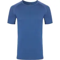 Nomad Pure Merino Thermoshirt Heren | Blauw | M | Korte Mouw | Thermo Shirt 100% Merinowol