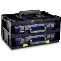 Raaco CarryMore 55x2 Assortimentskoffer (l x b x h) 278 x 386 x 195 mm Aantal vakken: 16 Variabele onderverdeling Box 1 stuk(s)