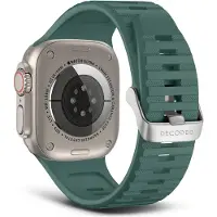 Decoded Silicone Ultra Traction Strap - Apple Watch 44/45/49mm - Moss Green