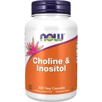 Now Choline & Inositol 500 mg | 100 Capsules | Choline en inositol supplement (100 Capsules)