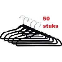 MESA LIVING velvet 50 stuks kledinghangers | fluwelen kledinghangers | antislip kledinghangers | set van 50