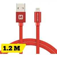 Swissten Datenkabel Textil USB / Lightning MFi 1.2 M