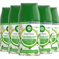 Air Wick Pure Fresh Luchtverfrisser - Pure Jasmijn en Witte Bloemen - Navulling - 250 ml - 5 stuks - Voordeelverpakking