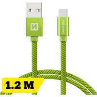 Swissten Datenkabel Textil USB / USB-C 1.2 M