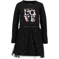 Blue Seven HEARTS Meisjes Jurk - zwart - Maat 104
