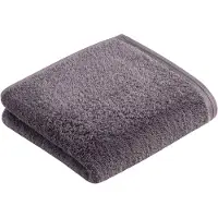 Vossen Handdoek Vossen Vegan Life Dark Grey (50 x 100 cm) (Set van 3)
