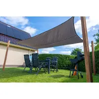 Wovar Schaduwdoek Waterdicht Rechthoek 400 x 500 cm | 160gr/m2 | Grijs | Schaduwdoeken rechthoekig | Premium Schaduwdoeken