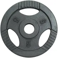 Gorilla Sports Halterschijf 5 kg Gripper Gietijzer Zilver - 50/51 mm