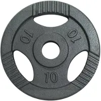 Gorilla Sports Halterschijf 10 kg Gripper Gietijzer Zilver - 50/51 mm