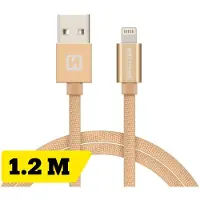 Swissten Datenkabel Textil USB / Lightning MFi 1.2 M