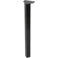 Wovar Tafelpoot Zwart Staal Vierkant | 72 cm | Per Stuk | Tafelpoten Metaal Zwart | Tafelpoot Zwart