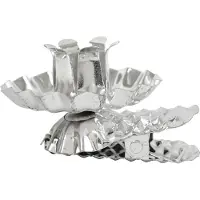 Creativ Company CC Metalen Kaarsenhouder Klem 40 mm Zilver 8 stuks