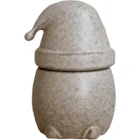 DBKD Eating Santa kom met deksel klein Beige