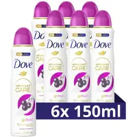 Dove - Anti-Transpirant Deodorant Spray - Advanced Care - Acai Berry & Waterlily - 6 x 150 ml