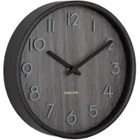 Karlsson - Wandklok Pure Small - Walnoot