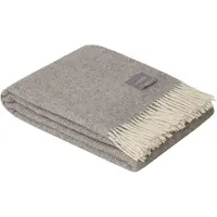 Stackelbergs Wool Fishbone Deken 130x170 Cm Lichtgrijs/gebroken Wit - Plaids & dekens Wol Offwhite - 9123