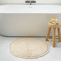 NOUS ronde badmat beige (72x72 cm)