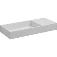 Clou Mini Wash Me Plus fontein mineraalmarmer rechts 56cm wit glans