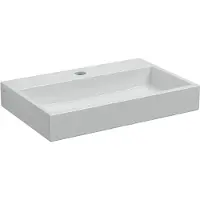 Clou Mini Wash Me Plus keramische fontein 48cm met kraangat wit glans
