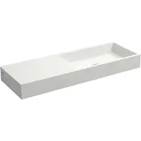 Clou Mini Wash Me fontein mineraalmarmer links 56cm wit glans