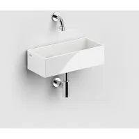 Clou New Flush 3.1 keramische fontein 38cm zonder kraangat wit glans