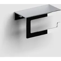 Clou Fold toiletrolhouder met cover chroom