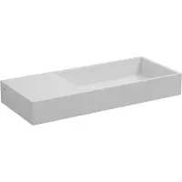 Clou Mini Wash Me Plus fontein mineraalmarmer links 56cm wit glans