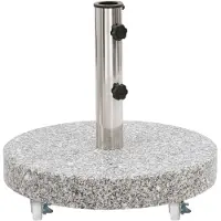 vidaXL Socle de parasol Granite 30 kg Rond Gris48562