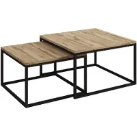 Meubella Salontafel Styler - Eiken - Set van 2