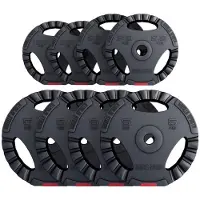 Gorilla Sports Voordeelbundel Halterschijven Gripper Kunststof 27,5 kg - 30/31 mm