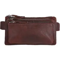 Landley Leren Heuptas met 3 ritsen Unisex Fanny Pack Bruin