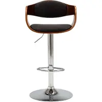 The Living Store De Living Store barkruk, grijs, met beukenframe en stoffen zitting