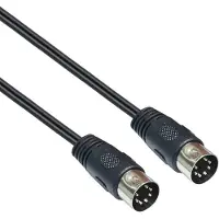 Dolphix DIN 7-pins audiokabel / zwart - 1,5 meter