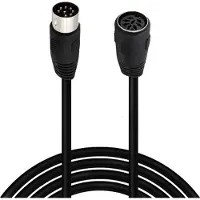 Dolphix DIN 8-pins luidspreker verlengkabel / zwart - 0,50 meter