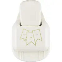 Vaessen creative Pons - 3 in 1 Label Pons - 3,8 - 5 - 6,4 cm - Vlaggetjes - Ivoor