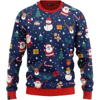 JAP Christmas Foute kersttrui Christmas tale (blauw) - JAP Christmas - Maat 4/5 jaar