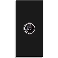 Perfect Switches MODULE | 1/2 | ZWART | COAX | TV | FEMALE