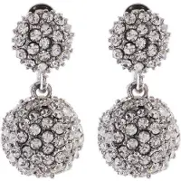 Behave - Oorsteker met Steentjes - Zilverkleur - Glamour Avondlook