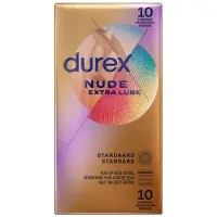 Durex 2x Condooms Nude Extra Lube 10 stuks