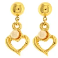 Behave - Oorbellen hart parel - romantische look - elegant cadeau