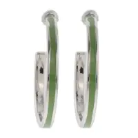Behave - Oorringen dames - groen - 3,2 cm