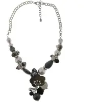Behave - Ketting - Dames - Bloemvorm Kralen - Natuursteen - 63 cm