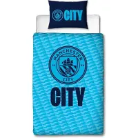Manchester City dekbedovertrek - 1-persoons - geschikt voor 140 x 200 cm. - Man. City dekbed - eenpersoons