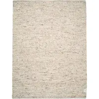 Classic collection Merino wollen vloerkleed natuurlijk beige, 140x200 cm