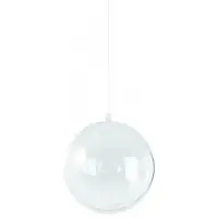 Rayher Hobby Hobby/diy kerstballen - 5x st - transparant - D7 cm - kunststof - Kerstbal