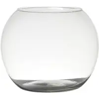 Hakbijl Glass bol vaas/terrarium vaas - D25 x H20 cm - glas - transparant - Vazen