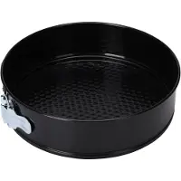 La Cucina Taart bakvorm/springvorm met anti-aanbak laag zwart 24 cm - Bakringen